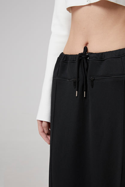 TRACKSUIT INTERLOCK LONG SKIRT