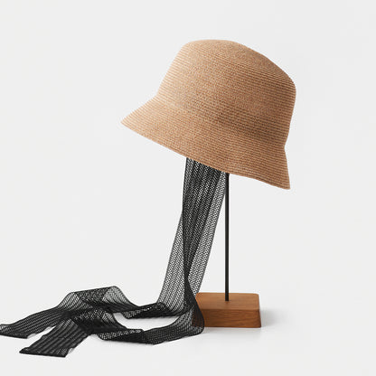 paper abaca bucket hat