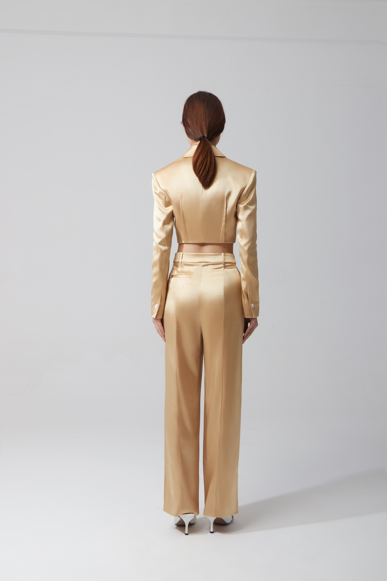 GOLD LOOSE TROUSERS