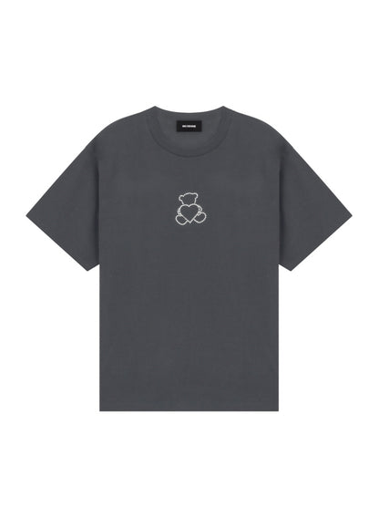 CHARCOAL PEARL BEAR SHORT-SLEEVED T-SHIRT