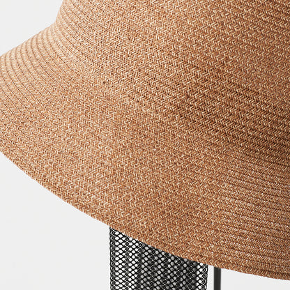 paper abaca bucket hat