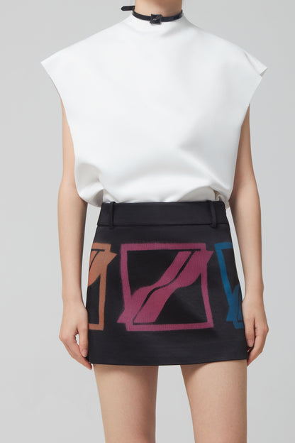 MULTI LOGO MINI SKIRT