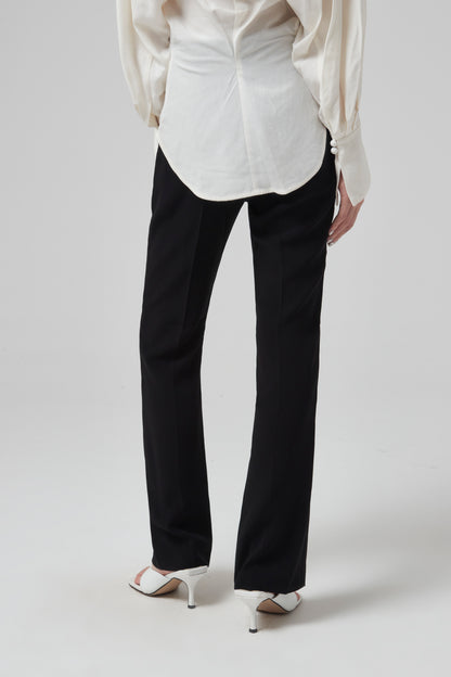 HIGH WAISTED CENTER CREASED TROUSERS