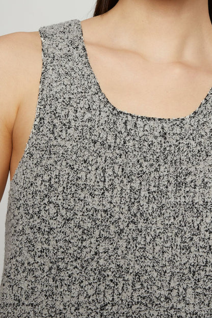 MELANGE BOUCLE KNIT TANK