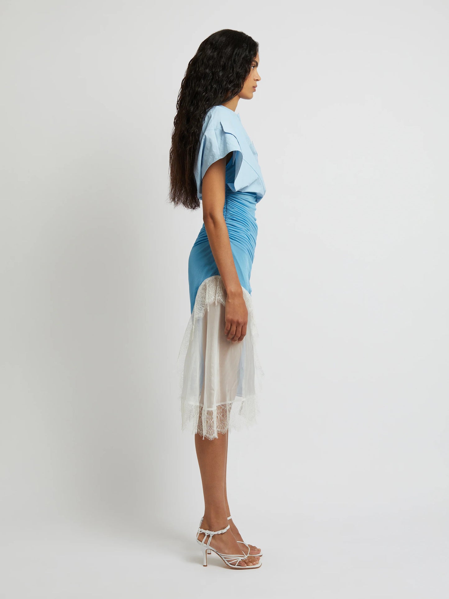 UTILITY TWISTED TORSO LAYERED TEE DRESS