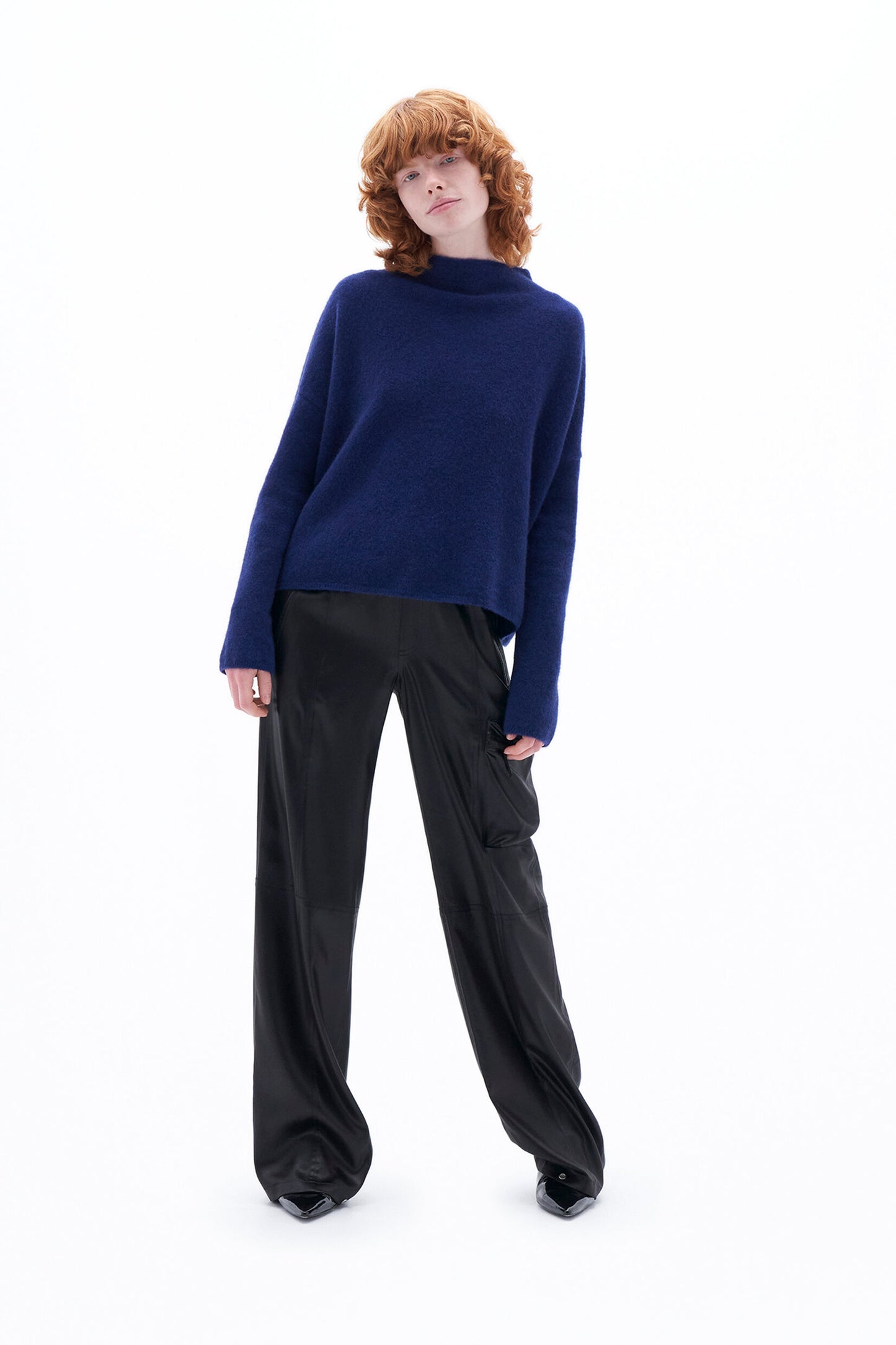 mika yak funnel neck sweater