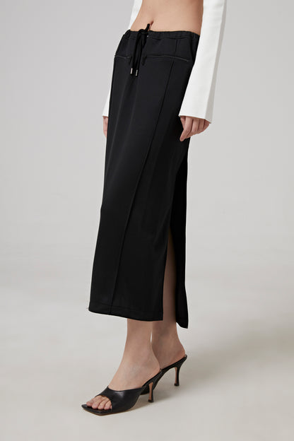 TRACKSUIT INTERLOCK LONG SKIRT