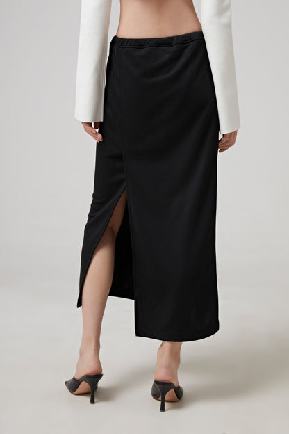 TRACKSUIT INTERLOCK LONG SKIRT