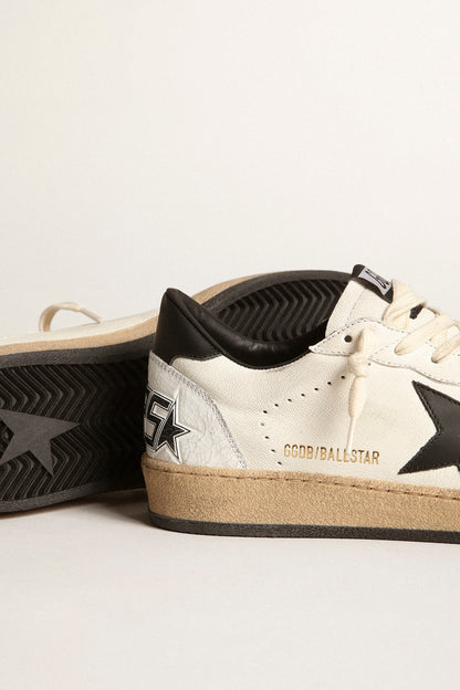 BALL STAR NAPPA UPPER LEATHER STAR AND HEEL CRACK TOE AND SPUR