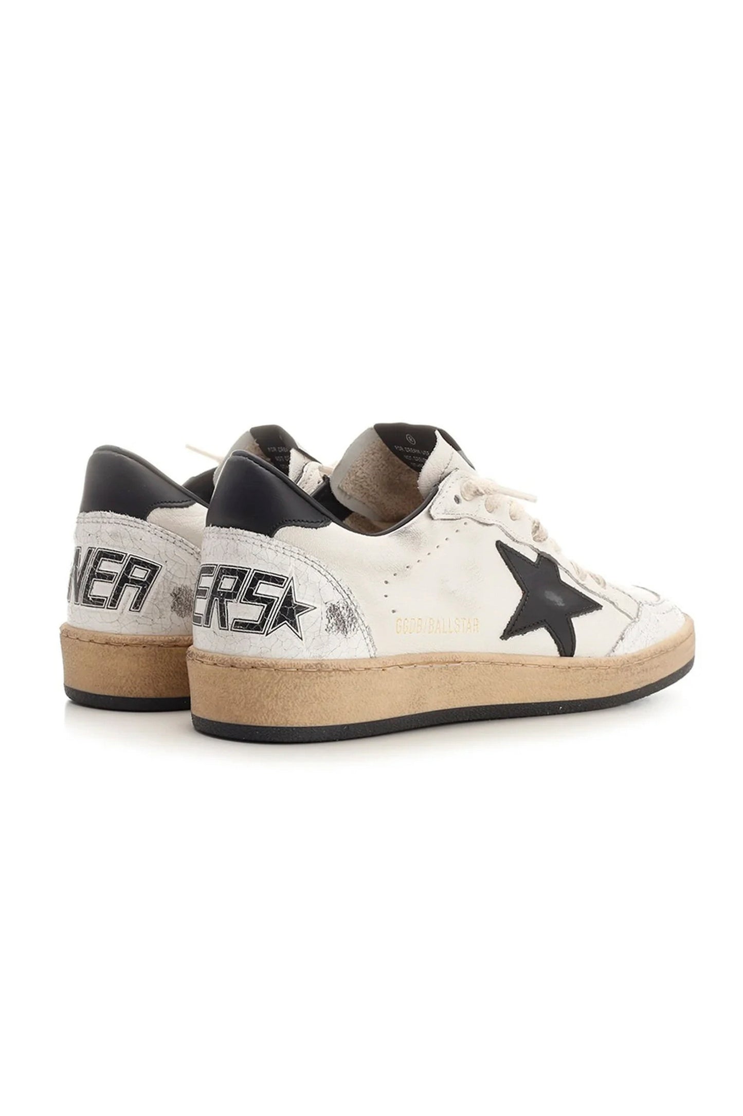 BALL STAR NAPPA UPPER LEATHER STAR AND HEEL CRACK TOE AND SPUR