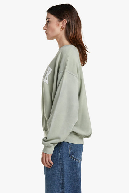 JACI SWEATSHIRT UNIVERSITY NEW YORK - WASHED FADED SEAFOAM