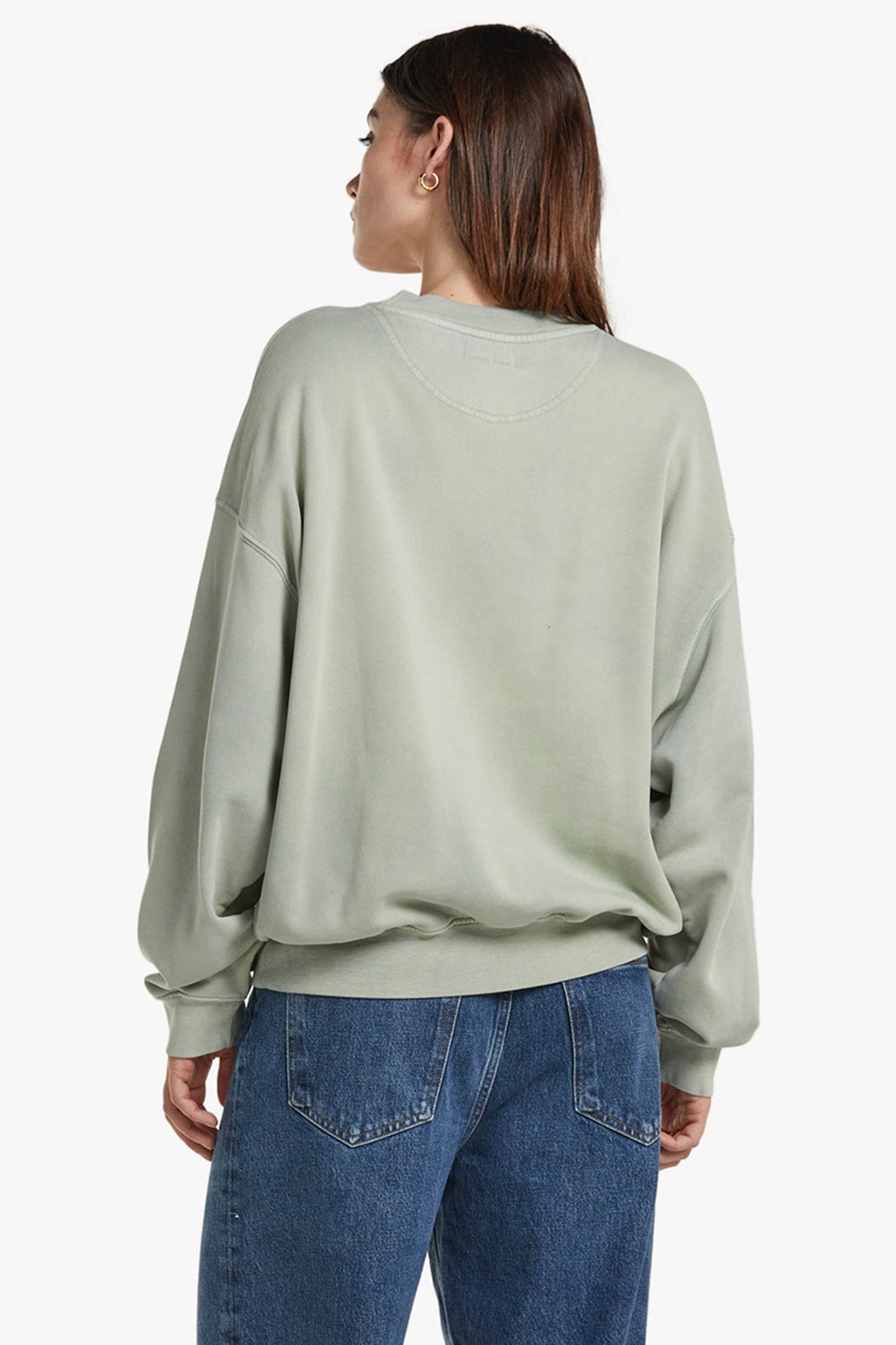 JACI SWEATSHIRT UNIVERSITY NEW YORK - WASHED FADED SEAFOAM