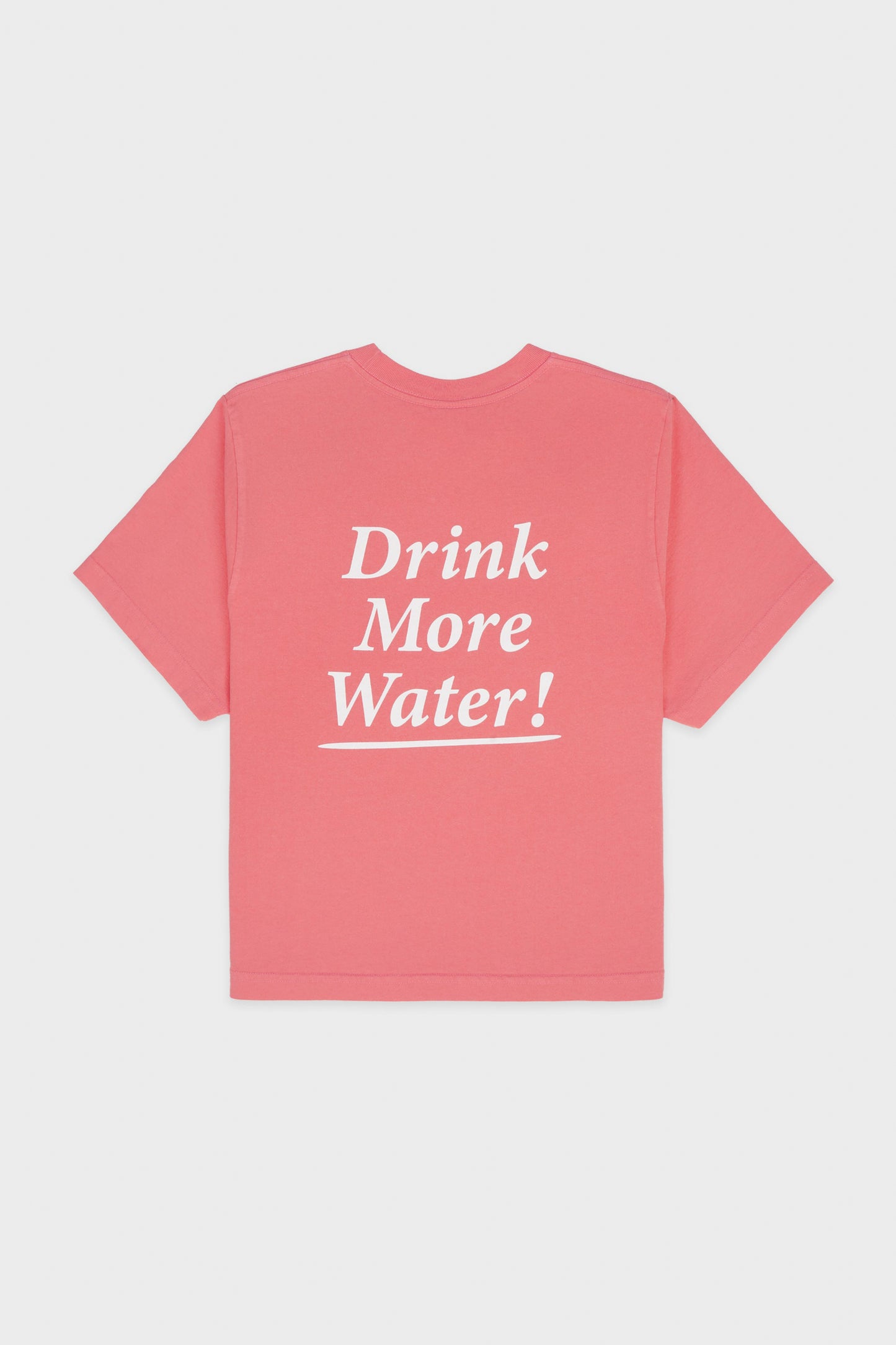 DRINK MORE WATER CROPPED T SHIRT