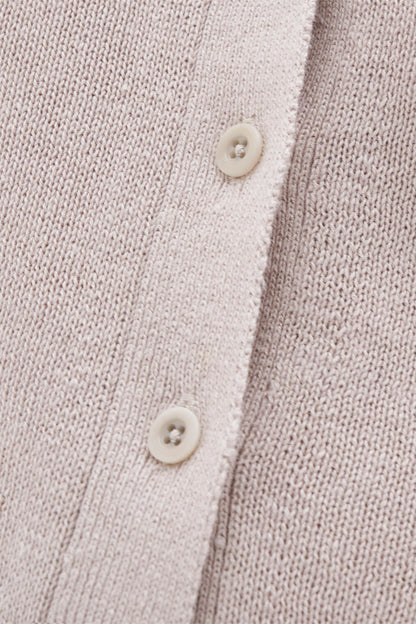 cotton linen knit top