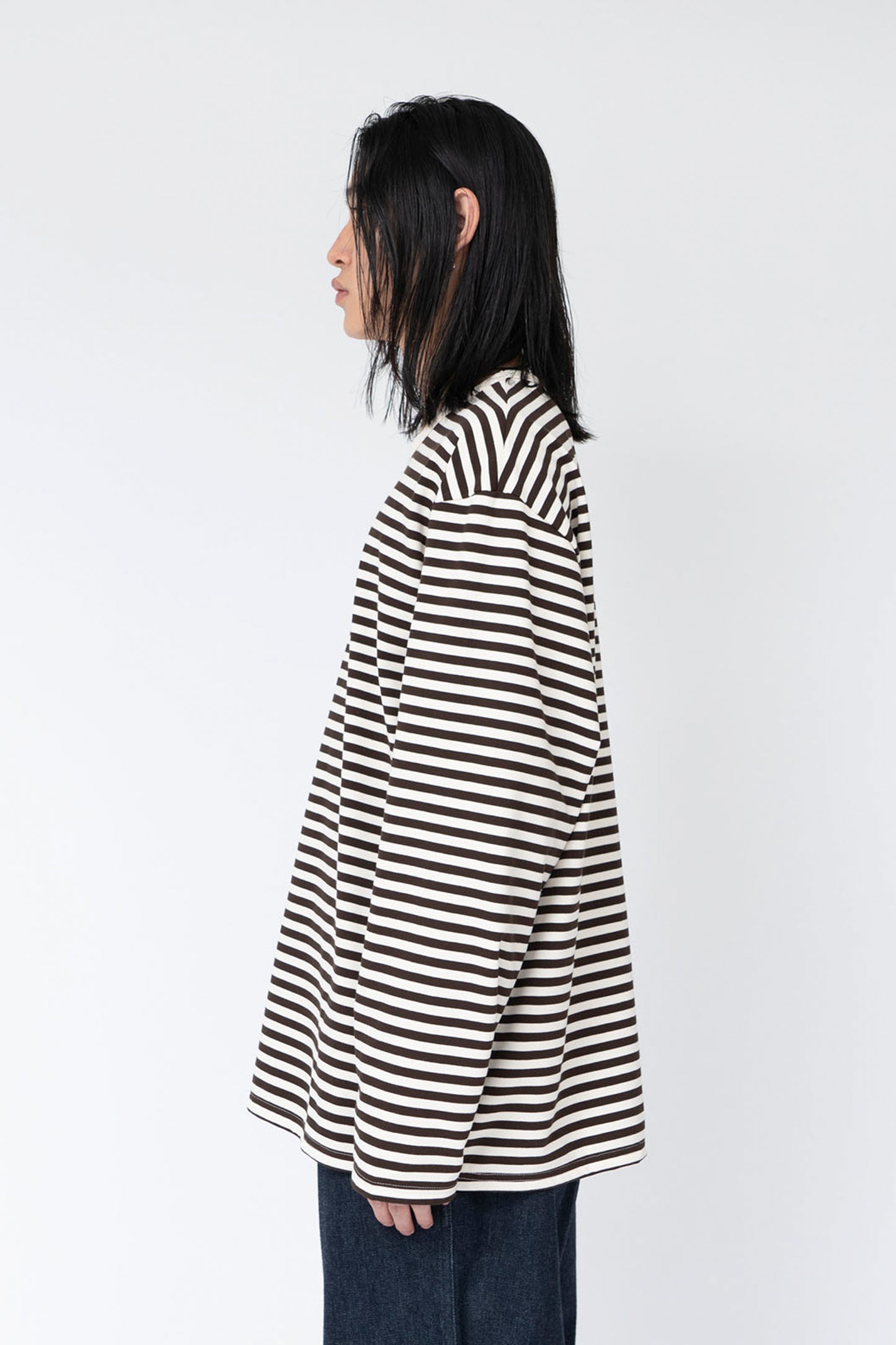 COOLMAX Stripe Jersey L/S Tee打底上衣条纹长袖T恤