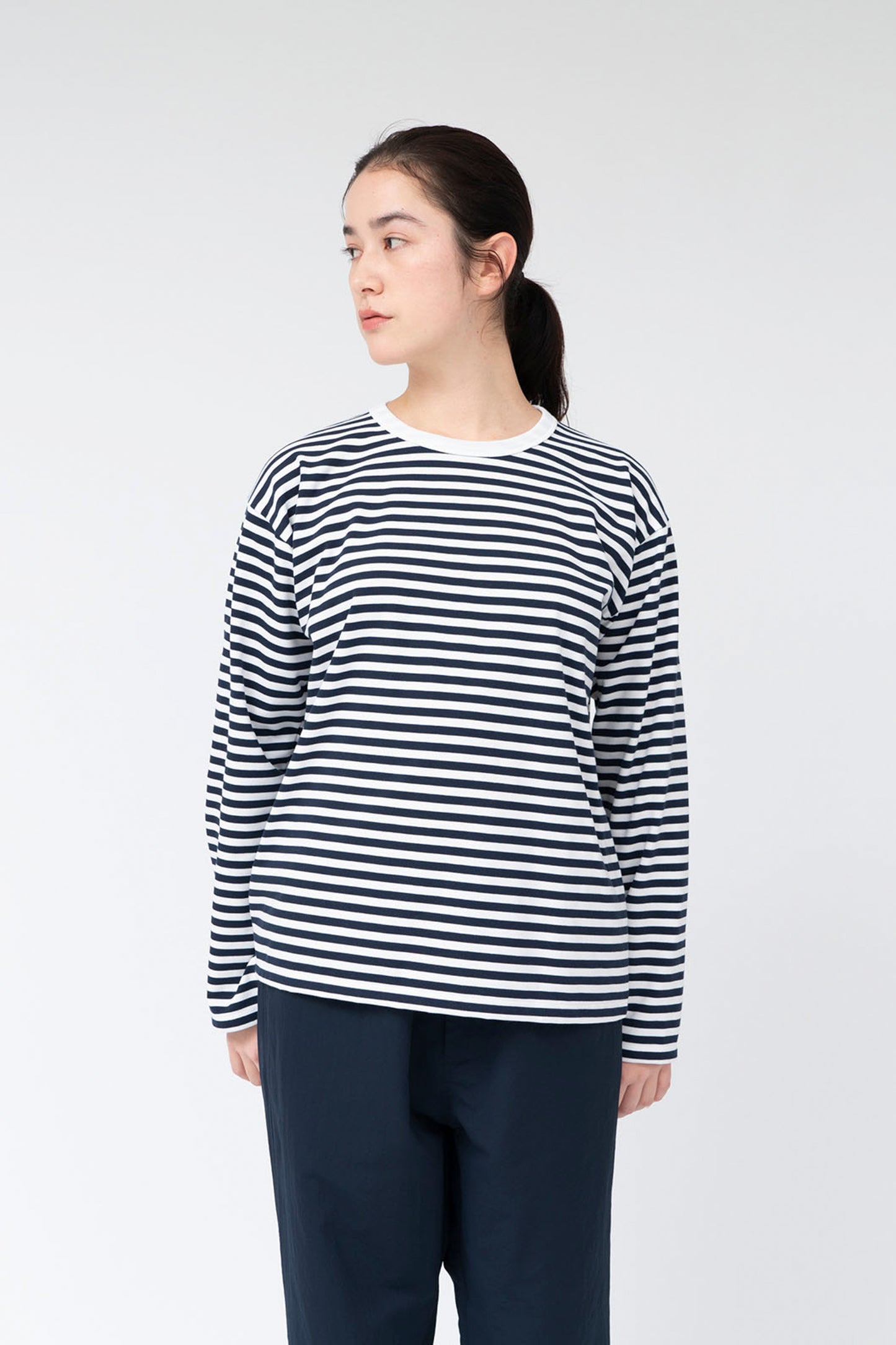 COOLMAX Stripe Jersey L/S Tee打底上衣条纹长袖T恤