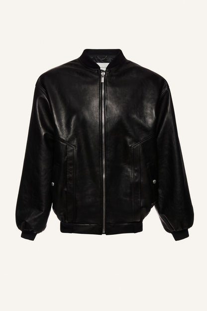 PF21 LEATHER 05 JACKET BLACK