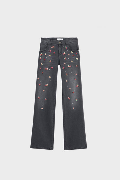 2J151A PANT DENIM EMBROID