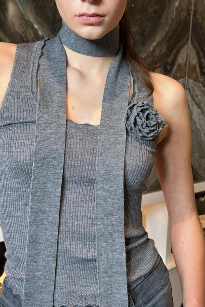 2M505A RIBBED KNIT TANK TOP