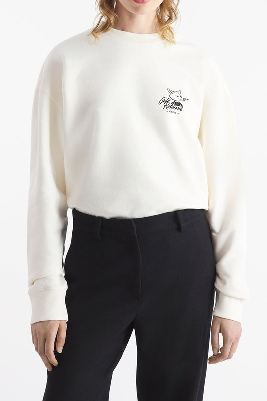 CAFÉ KITSUNÉ FOX RELAXED SWEATSHIRT