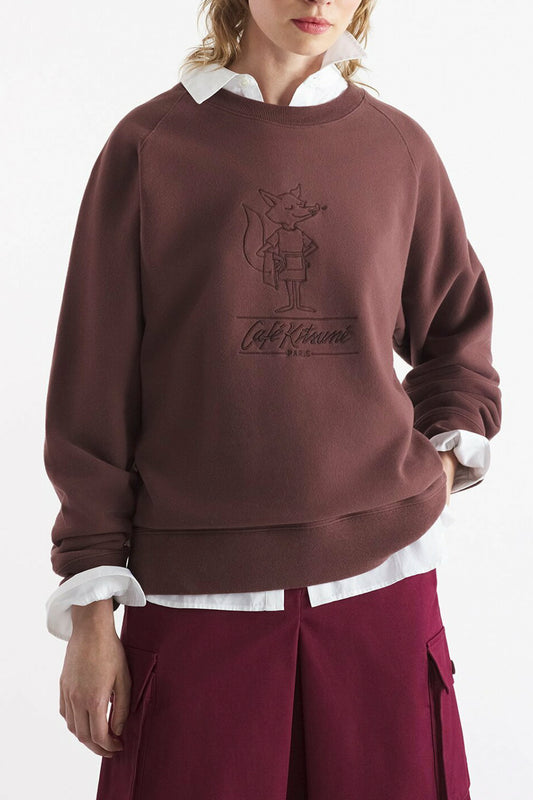 BARISTA FOX OVERSIZED RAGLAN SWEATSHIRT