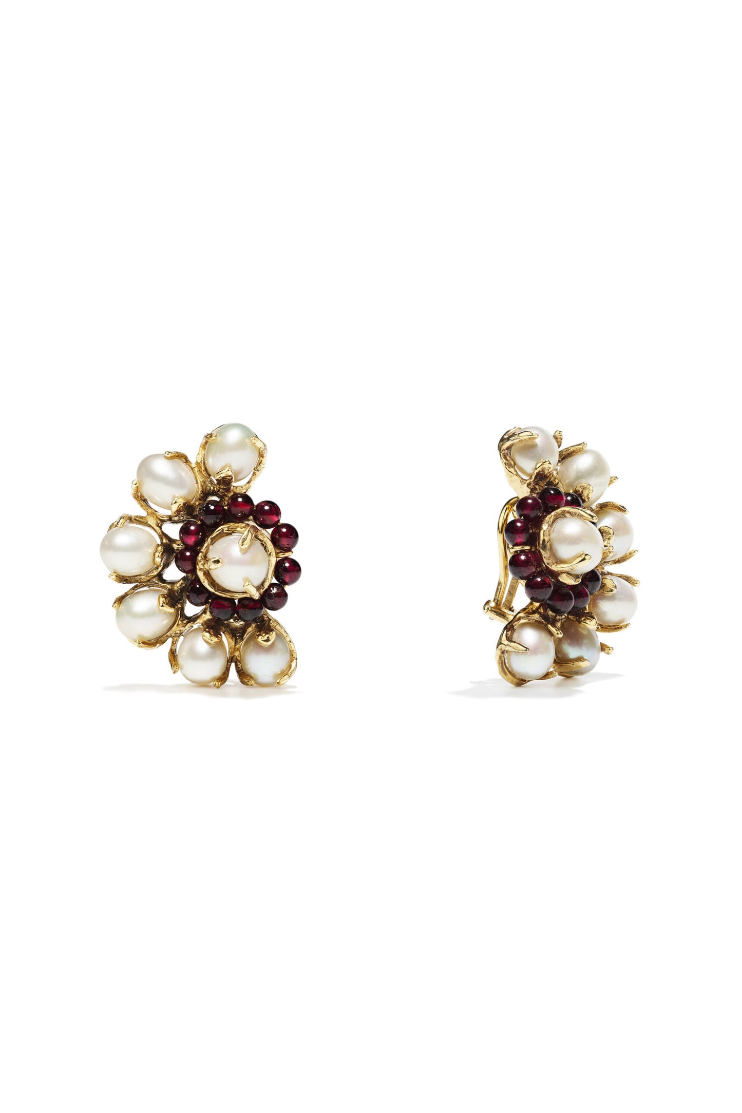 PERLE BAROQUE Clip Asymmetric Earrings