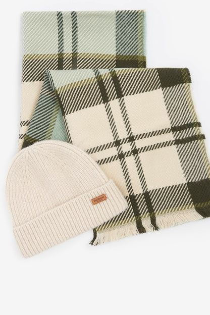 Barbour Pendle Beanie & Blair Scarf Gift Set