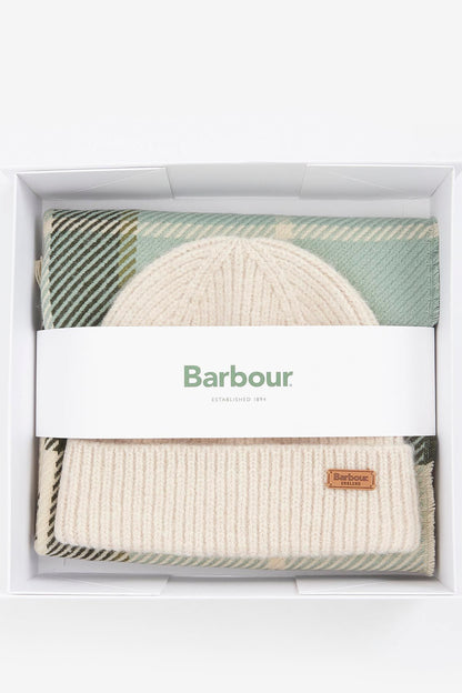 Barbour Pendle Beanie & Blair Scarf Gift Set