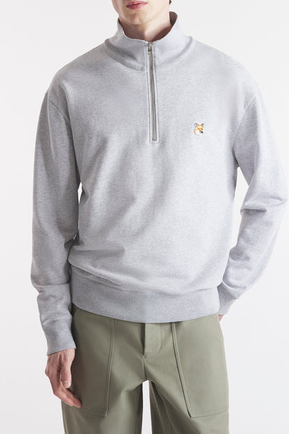 FOX HEAD PATCH COMFORT HALF ZIP SWEATSHIRT