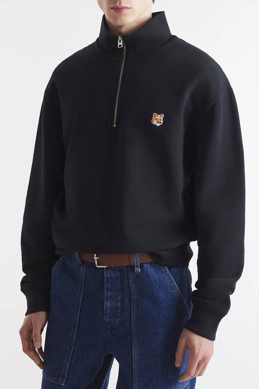 FOX HEAD PATCH COMFORT HALF ZIP SWEATSHIRT