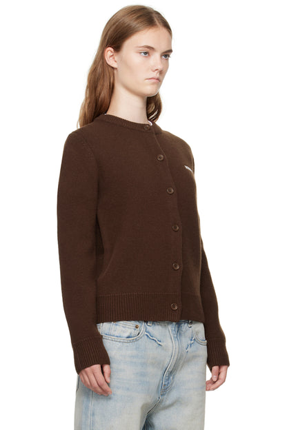 BROWN WOMENS SIMPLY CARDIGAN