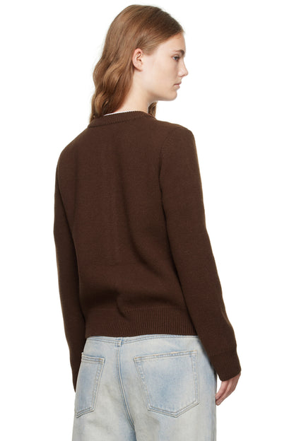 BROWN WOMENS SIMPLY CARDIGAN