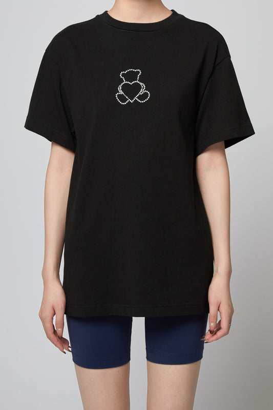 BLACK PEARL BEAR SHORT-SLEEVED T-SHIRT