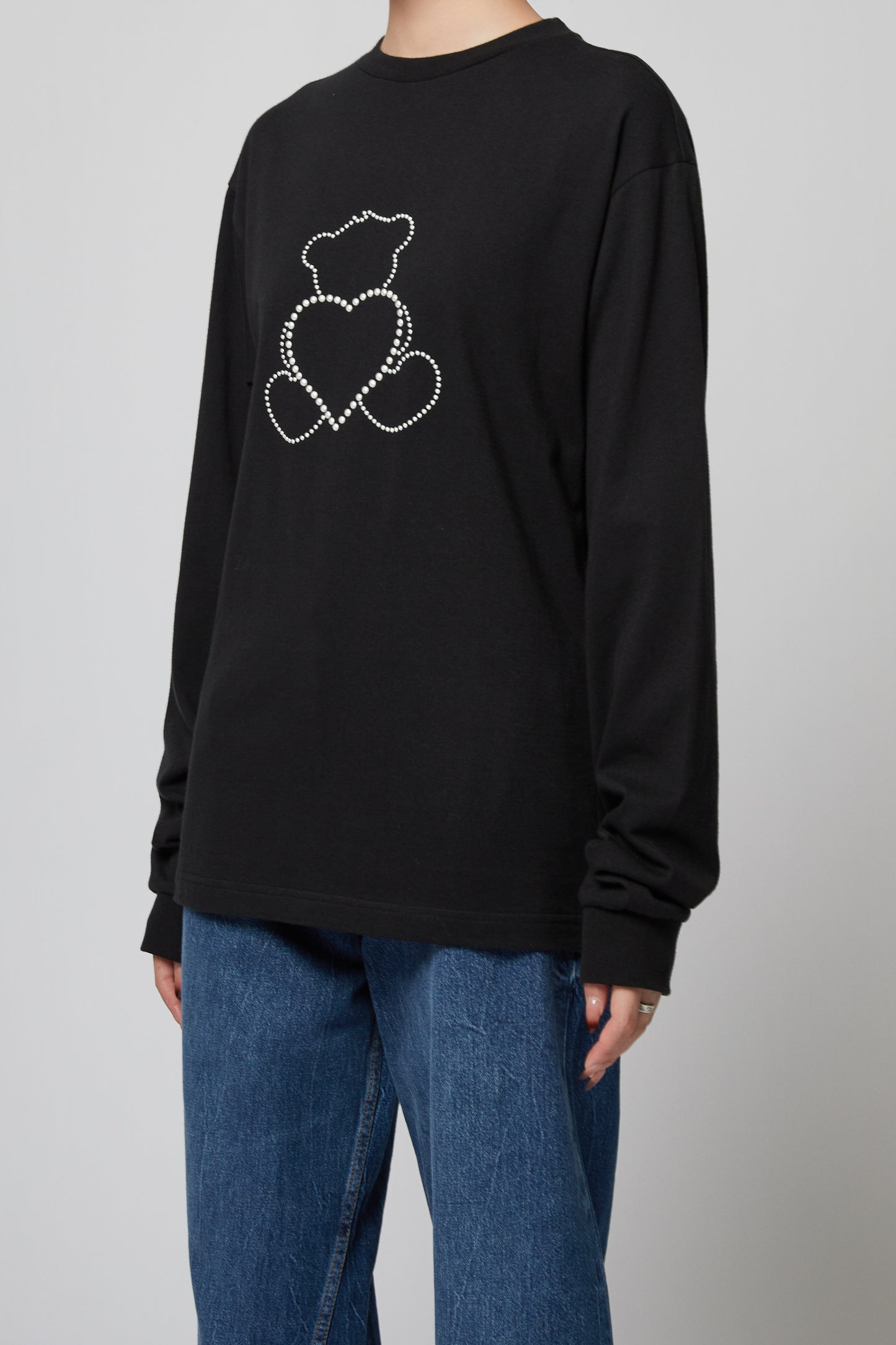 BLACK PEARL BEAR LONG-SLEEVED T-SHIRT