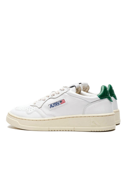 MEDALIST LOW WOM LEAT/LEAT WHT/GREEN