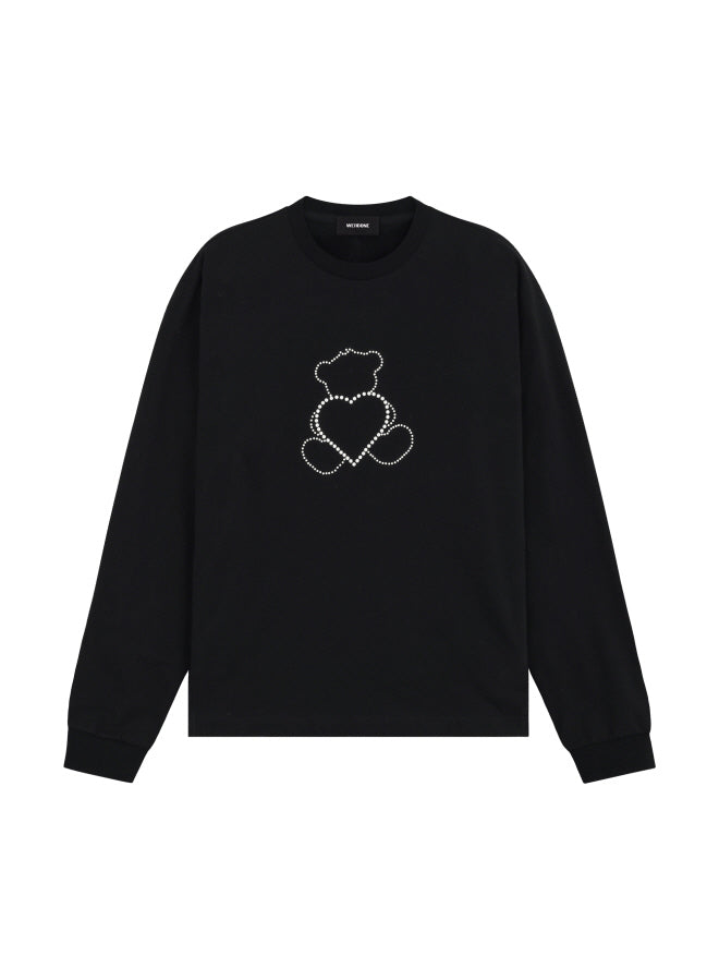 BLACK PEARL BEAR LONG-SLEEVED T-SHIRT