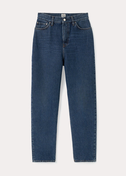 Tapered leg denim