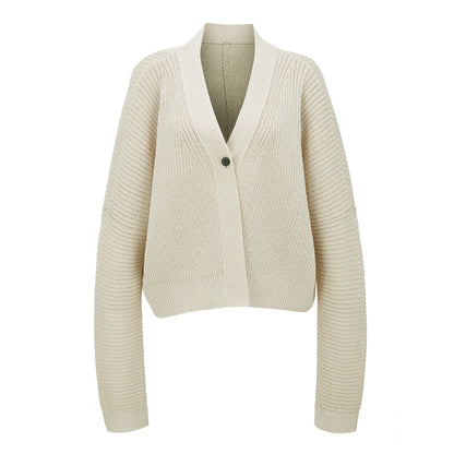 LINEN KNIT CARDIGAN