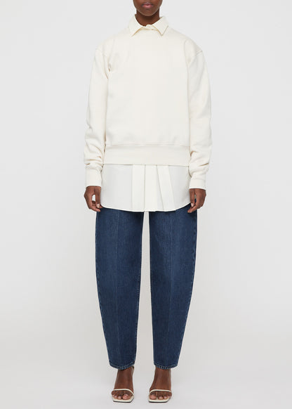 Crew-neck cotton sweatshirt