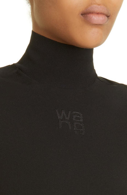 S/S TURTLE NECK W/PRINTED HIGH DENSITY LOGO