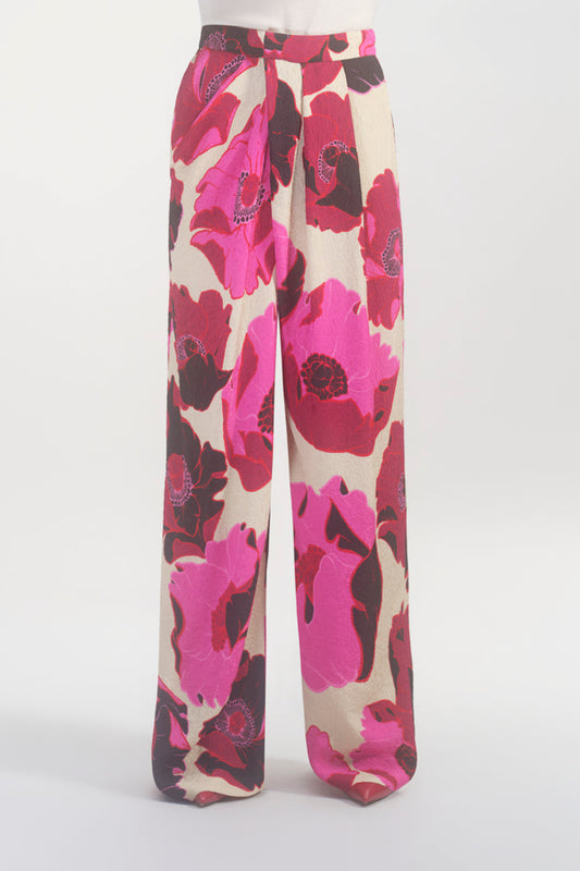 PRINTED FLOWER PANTS