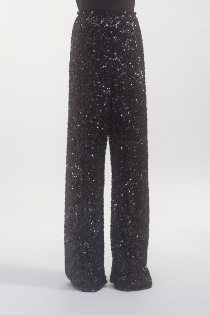 SEQUIN MOPPING PANTS