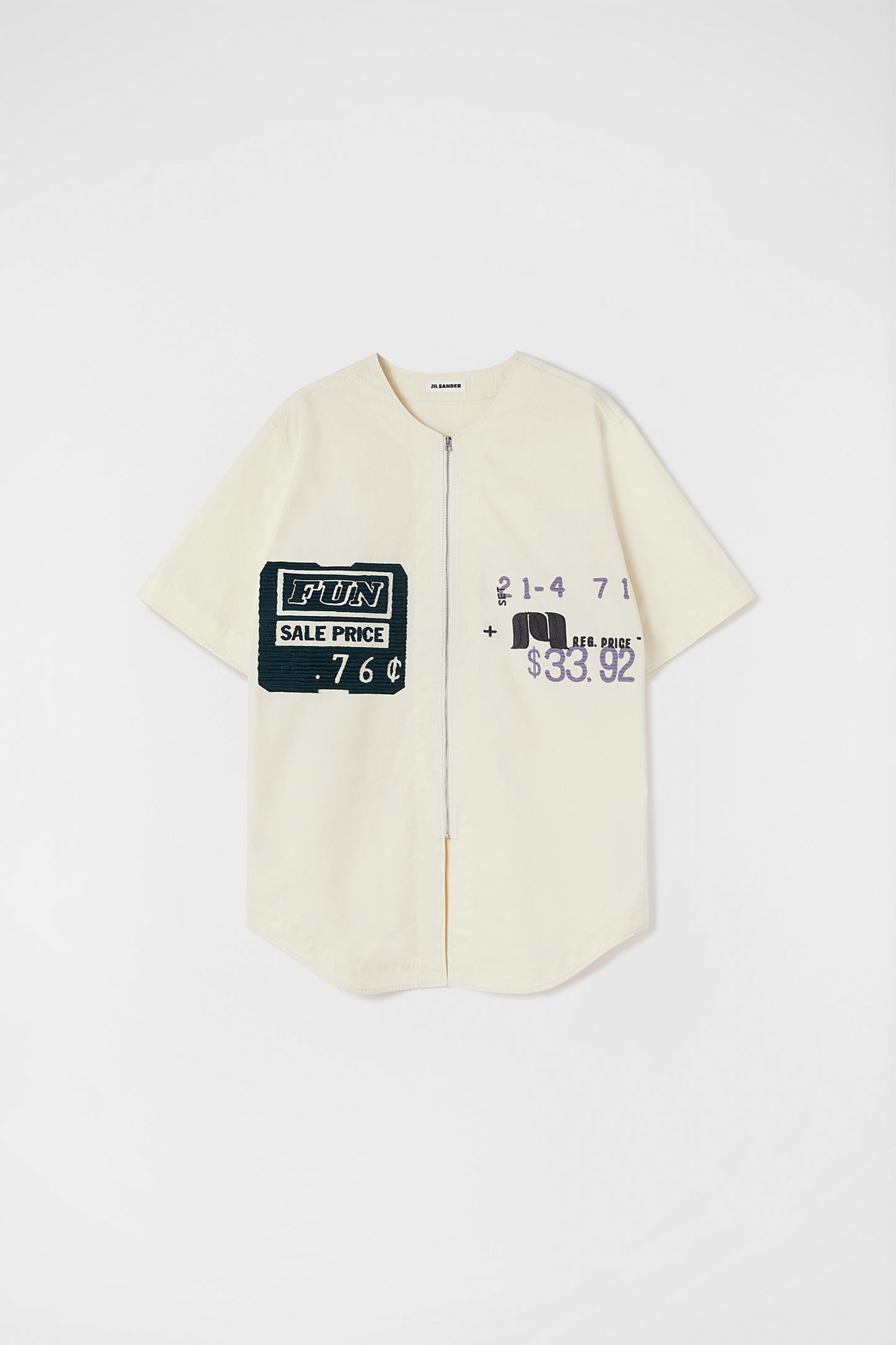 SHIRT E 11 GW EMB - LIGHT COTTON CANVAS