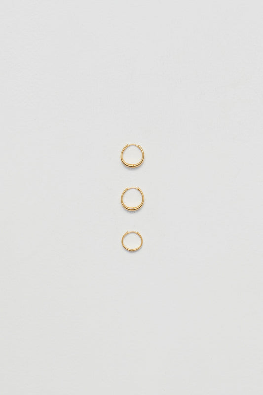 GOLD MEDIUM INTRINSIC HOOPS