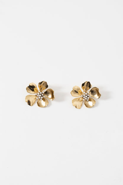 TROPICAL FLOWER STUD EARRING