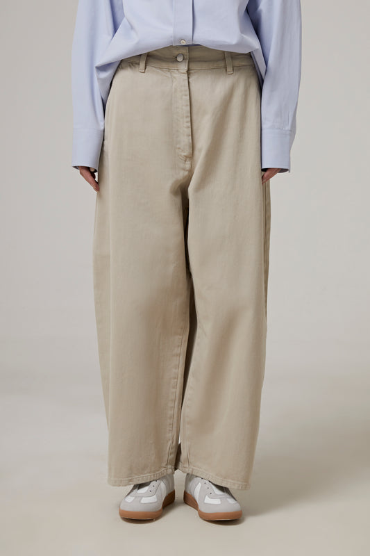 DENIM - WIDE CROP PANT