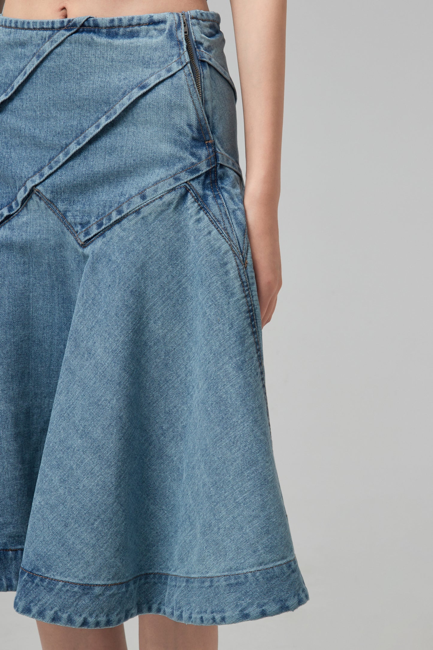 FLARE DENIM SKIRT