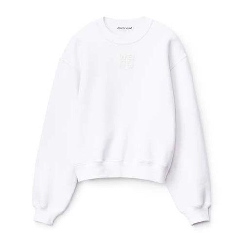 ESSENTIAL TERRY CREW SWEATSHIRT W/ PUFF PAINT LOGO